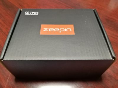 ZEEPIN TPMS タイヤ空気圧モニターC240の外箱