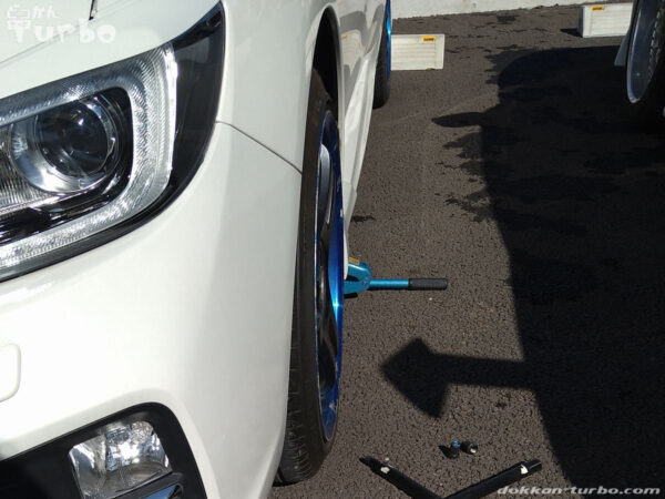 VM4に純正車高で8.5J+45を履かせてみたところ